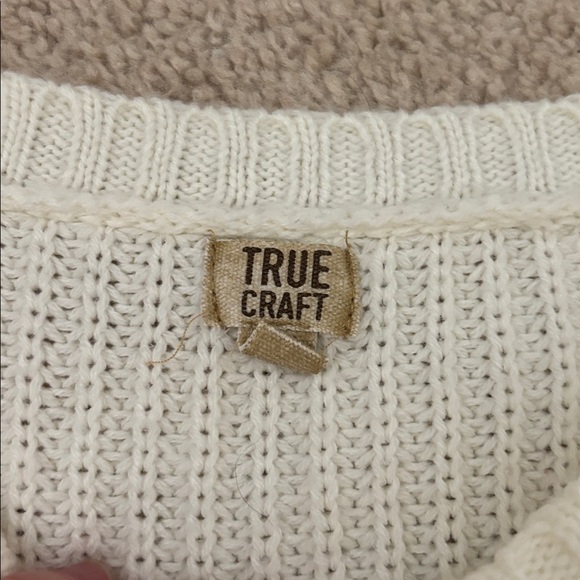 True Craft Ivory Ribbed Sweater - Picture 2 of 2